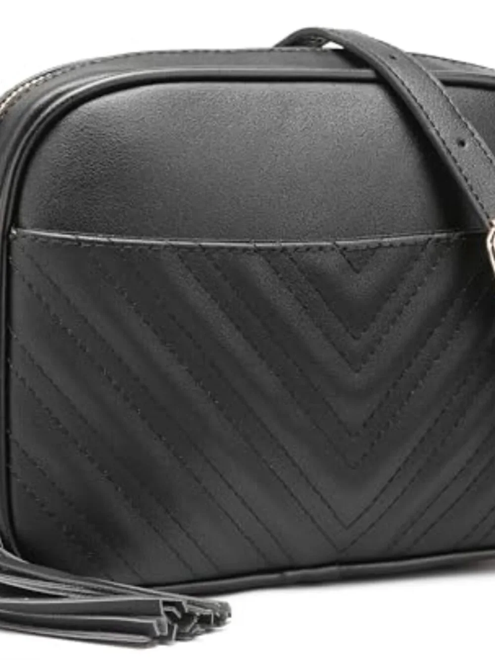 Quilted Faux Leather Crossbody Bag with Chain Strap Small Purse